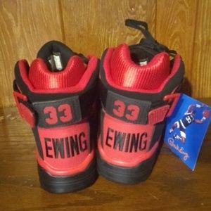 Patrick Ewing red and black shoes 8